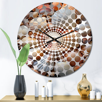 Classic Seashells By The Sea - Animals Metal Wall Clock